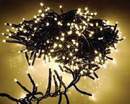 Festao 200 leds macho/femea (5mts) warm 9 funçoes