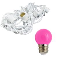 Festão 5 Metros com Lâmpadas Bolinha Coloridas