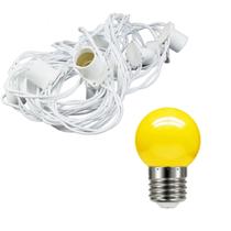 Festão 5 Metros com Lâmpadas Bolinha Coloridas