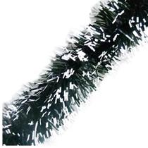 Festão 9cm x 2m Verde Nevado Enfeite Natalino Para Pinheiro Festão 9cm x 2m Verde Nevado Enfeite Natalino Para Pinheiro