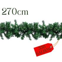 Festão Aramado Grosso Flexível Natal Luxo 270cm 350 Galhos - NATAL BRASIL