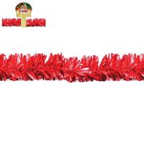 festão natal 200cm decorativo festao metalizado texturizado