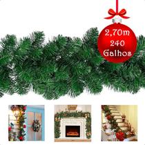 Festão Natal Aramado Artic Spruce Verde 2,7Metros 240 Galhos Festão Natal Aramado Artic Spruce Verde 2,7Metros 240 Galhos
