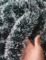 Festão Verde Nevado comprimento 5m x 12cm Decoração Natalino F5004