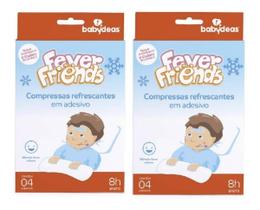 Fever Friends Compressa Refrescante Alívio Febre Kit Com 2