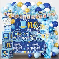 Fexivo Kit de Festa de 1º Aniversário Mr Onederful com 237 Peças