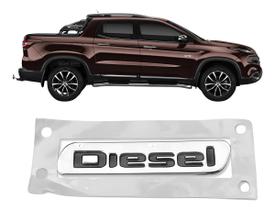 Fiat Toro Emblema Sigla Porta Dianteira Diesel Cromado Origi