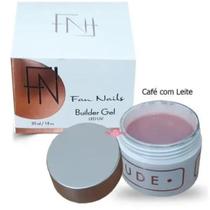 Fiber Gel Cafe C/Leite Fan Nails Manicure 30ml Construtor Alongamento De Unhas Acrigel Fibra de Vidro Hipoalergênico