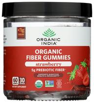 Fiber Gummies ORGANIC INDIA para adultos e saúde digestiva 60u Fiber Gummies ORGANIC INDIA para adultos e saúde digestiva 60u
