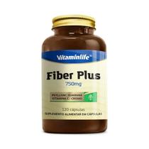 Fiber Plus 750mg Fonte de Fibras 120 Cápsulas VitaminLife