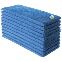 Fibra Azul de Limpeza Leve Antirrisco Inox / Vidro Kit 10 Unidades p/ superfícies em teflon e industrias de laticínios