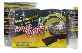Fibra Bucha Limpa Chapa Churrasqueira Grelha British Fibra Bucha Limpa Chapa Churrasqueira Grelha British