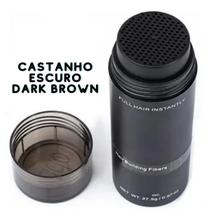Fibra Capilar Castanho Escuro Dark Brown Calvície Pó De Queratina Para Cabelo 27,5g - Lux Hair