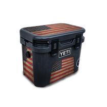 Fibra de carbono para pele compatível com o refrigerador rígido Yeti Roadie 15