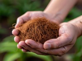 Fibra de coco lavada para hortas, plantas, vasos, orquideas, jardim 20 Litros Gold Plant