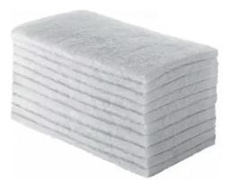 Fibra de limpeza branca slim 23x10 kit com 3