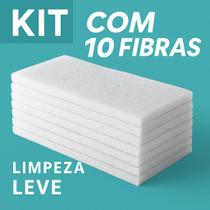 Fibra De Limpeza Leve Branca Não Risca SuperPro Bettanin Kit 5 até 30 Unidades Porcelana Inox Vidro Parede Cristal