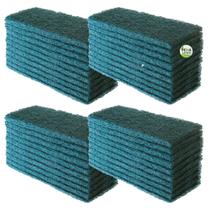 Fibra de Limpeza Pesada Verde 23 x 10 cm - Kit 40 Unidades Buchas Para Limpeza De Pisos Paredes Superfícies Cozinha Fibra de Limpeza Pesada Verde 23 x 10 cm - Kit 40 Unidades Buchas Para Limpeza De Pisos Paredes Superfícies Cozinha