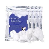 Fibra De Poliéster De Alta Resiliência Branca Para Artesanato Animais De Pelúcia Algodão Para Crochê