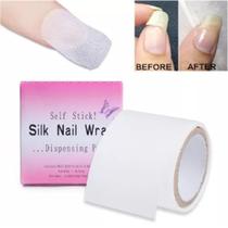 Fibra De Seda Silk Nail Wrap Unha De Gel Acrigel Alonga