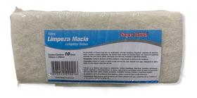 Fibra Esponja Bucha Macia Limpeza Leve Branca British Kit 10 Fibra Esponja Bucha Macia Limpeza Leve Branca British Kit 10