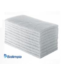 Fibra limpeza macia branca 10x26 cm c/ 10 unidades british Fibra limpeza macia branca 10x26 cm c/ 10 unidades british