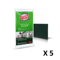 FIBRA LIMPEZA USO GERAL C/ 2un CADA 225 x 110 x 8mm 3M - KIT C/5 PCT FIBRA LIMPEZA USO GERAL C/ 2un CADA 225 x 110 x 8mm 3M - KIT C/5 PCT