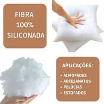Fibra Siliconada Branca Enchimento Almofada Travesseiro 1kg Fibra Siliconada Branca Enchimento Almofada Travesseiro 1kg
