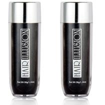 Fibras Capilares Hair Illusion Preto 76g Textura Natural Pacote