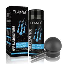 Fibras de cabelo ELAIMEI 30g para queda de cabelo com spray de 1 mês de uso