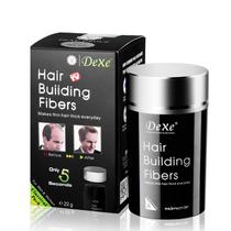 Fibras de construção de cabelo Dexe Color Powder engrossam o cabelo preto Fibras de construção de cabelo Dexe Color Powder engrossam o cabelo preto