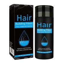 Fibras para construção de cabelo Aliver Dark Brown 28g para queda de cabelo