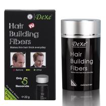 Fibras para construção de cabelo Anmas Rucci, cor marrom escuro