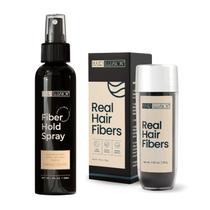 Fibras Reales para Cabello Negro de Hair Illusion 38g - Cabello Más Denso y Abundante
