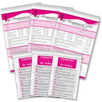 Ficha Anamnese Bloco Unhas de Gel Manicure Alongamento Unhas Ficha Anamnese Bloco Unhas de Gel Manicure Alongamento Unhas