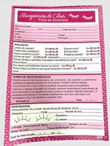 Ficha anamnese cílios