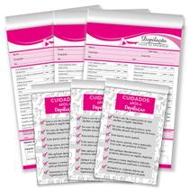 Ficha Anamnese para Depilação CheckList Cliente 6 Blocos Ficha Anamnese para Depilação CheckList Cliente 6 Blocos