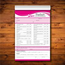 Ficha Anamnese para Depilação CheckList Cliente Bloco 100 Fl Ficha Anamnese para Depilação CheckList Cliente Bloco 100 Fl