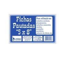 Ficha Blocada Para Resumo Tamoio 5X8 Pautada Nº 3 50 Folhas