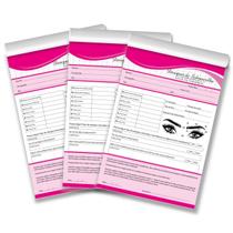 Ficha Bloco Anamnese Design de Sobrancelha Ajuda no Processo