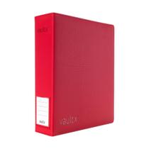 Ficha Catalogadora Vault X Exo-Tec com 3 argolas em D, 29,5 x 31 x 9 cm, vermelha Ficha Catalogadora Vault X Exo-Tec com 3 argolas em D, 29,5 x 31 x 9 cm, vermelha
