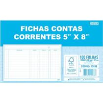 Ficha Conta Corrente 5 X 8 203 Mm X 127 Mm Ficha Conta Corrente 5 X 8 203 Mm X 127 Mm