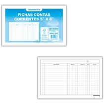 Ficha Conta Corrente 5X8 12,7X20,3CM Ficha Conta Corrente 5X8 12,7X20,3CM