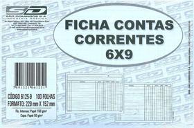 Ficha Conta Corrente 6x9 Com 100 Unidades São Domingos - Sao Domingos