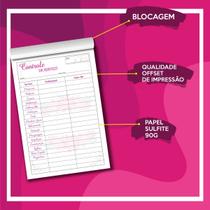 Ficha Controle de Serviço para Salão de Beleza Cabeleireiro