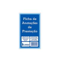Ficha de Anotações de Prestação PT com 100 Folhas - Tamoio