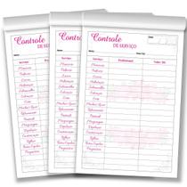 Ficha de Atendimento Salão de Beleza Cliente controle