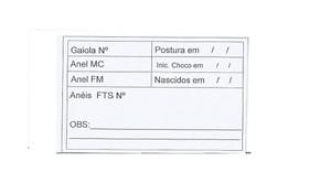 Ficha de Controle de Reprodução Horizontal - 50 Unidades Ficha de Controle de Reprodução Horizontal - 50 Unidades
