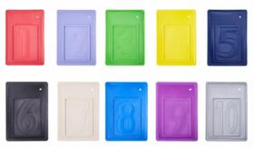 Ficha de Provadores para lojas colorido numeros 1 ao 10 kit Ioplast Ficha de Provadores para lojas colorido numeros 1 ao 10 kit Ioplast