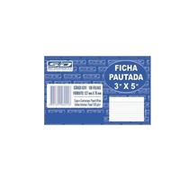 Ficha Pautada 3x5 100 Fls Papel Offset 150g (127mm X 76mm) Ficha Pautada 3x5 100 Fls Papel Offset 150g (127mm X 76mm)